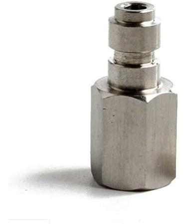 HPDAVV Paintball PCP Stainless Steel 8mm Quick-Disconnect Plug Adapter - 1/8 NPT Female Thread with O-Ring Seal | Paintball Fittings - Buy Online on GoSupps.com