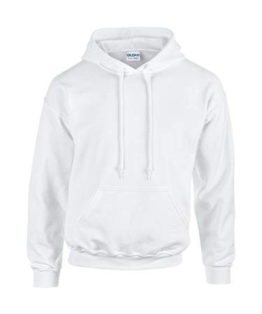 Gildan G185 Heavy Blend Adult Hooded Sweatshirt Medium White