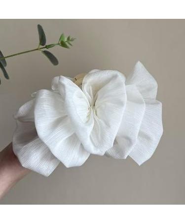 Bow Bubble Clips 2/4pcs Large Large Chiffon Bubble Bow Hair Claw Jaw Clip Hair Claw Clips for Women's Hair Accessories Claw Clip for Thick Long Hair (C(2pcs)) - Buy Online on GoSupps.com