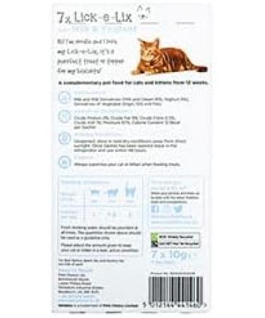 Webbox Cats Delight Lick E Lix Treats 4 Pack Contains 7 X Tasty Yoghurty Treats with Milk & Yoghurt (28 Sachets) - Buy Online on GoSupps.com