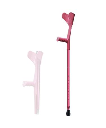 Forearm Crutch Folding Aluminum Crutch Height Adjustable Crutch for Adults for Adults and Children with Heights 4'7" - 6'1" Black/Pink/Blue It's so Kind of You Prosperous