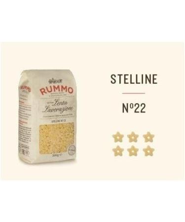  Rummo Rummo Pasta Stelline N 22 Pack of 16 Italian pasta made from durum wheat semolina 500 g + 1 can of 330 ml peach iced yoga tea - Buy Online on GoSupps.com