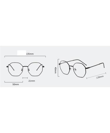 Parwana Unbreakable Polygon Reading Glasses - Retro Anti-Blue Light Computer Readers +200 C1 - Protect Your Eyes from Strain - Buy Online on GoSupps.com