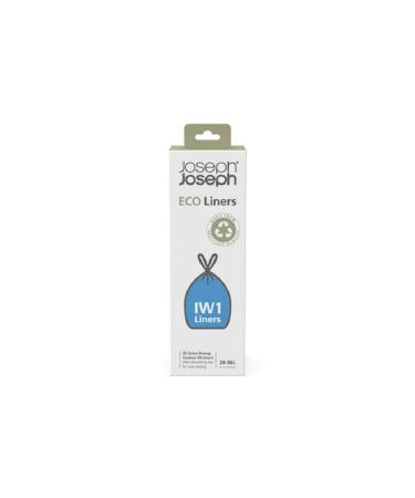 Joseph Joseph IW1 ko Eco Eco Eko Eco Eco Eco Eco Eco Eco Eco Eco Eco Coo kitchen waste bag with a cord strain extra strong-pack with 20 pieces holds 24-36 liters gray eco 24-36 LT gray