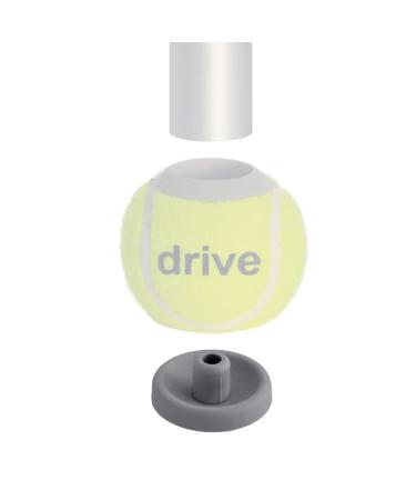 Heavy Duty Replacement Pads for Drive Tennis Ball Glides - Gray - 2 Pairs