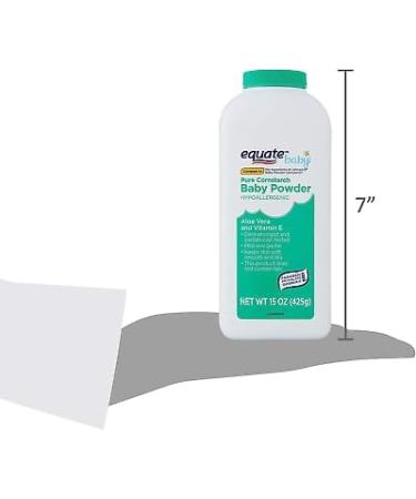 Pure Cornstarch Baby Powder with Aloe & Vitamin E - 15 oz (2 Pack) | International Shipping Available - Buy Online on GoSupps.com