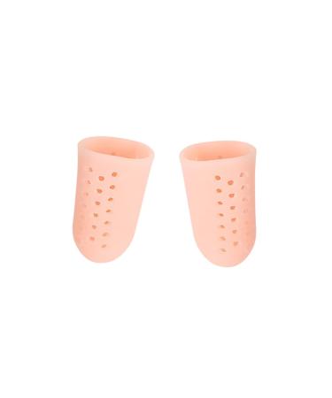 FRCOLOR Sebs Protector Reliefnude Protector and Toe Cover Cushion Silicone Color Toenails Caps Breathable with Slotted Natural Holes for Ingrown Sleeve Friction Blistering Toes Blisters Thumb As Shown 4.5X2.1