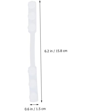 Minkissy 8st Mask Extension Hooks | Anti-Strangulation Face Mask Adapters | White Headband Connectors for Hearing Protection - 15.8x1.5cm - Buy Online on GoSupps.com