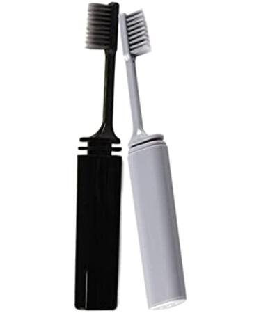 TEONEI Folding Travel Toothbrush Foldable Toothbrushes Personal Care Teeth Brush 2PCS