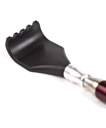 Lewanda PREMIUM Extendable Telescopic Back Scratcher - Stainless Steel Red 35cm | Manual Adjustable Scratching Hand Tool for Itching Relief - Buy Online on GoSupps.com