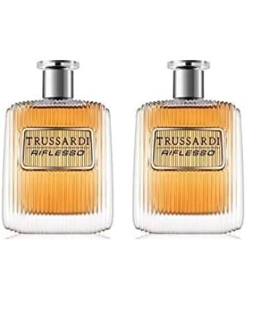 Trussardi Riflesso Eau de Toilette Spray for Men 3.4 Ounce - 100mz (Pack of 2) 1 Count (Pack of 2)