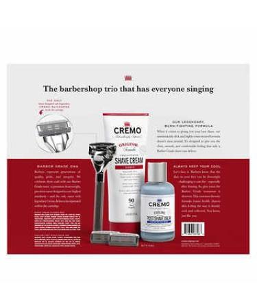 Cremo Barber Grade Shave Kit White - Premium Shaving Essentials for a Close Comfortable Shave | International Shipping Available - Buy Online on GoSupps.com