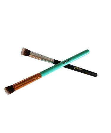 Mini Precision Flat Top Kabuki Brush - Rose Golden Synthetic Makeup Brush - Ideal for Acne & Undereye Blending - Blue - Buy Online on GoSupps.com