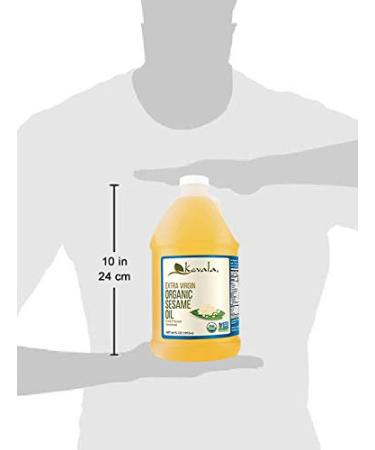 Kevala Organic Extra Virgin Sesame Oil 1/2 Gallon (64 fl oz) - Pure & Cold-Pressed - Buy Online on GoSupps.com