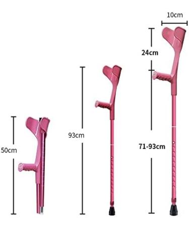1 Pair 2 Units Crutches Adults Medical Forearm Crutches Folding Walking Sticks Adjustable Crutches for Adults and Children with Heights 140-190cm Prosperous Green - Buy Online on GoSupps.com