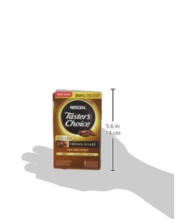 Nescafأ© Taster's Choice French Roast Instant Coffee - 5 Single Serve Packets (0.1 oz Each) - Buy Online on GoSupps.com