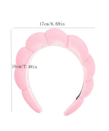COMYX Bubble Headband for Women - Pink Spa Headband for Makeup, Skincare, Face Washing, Shower & Makeup Removal - Buy Online on GoSupps.com