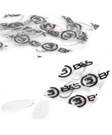 2 pairs (4 pieces) of silicone adhesive nose pads - 4 sizes - height 0.7mm (15mm (2x4))