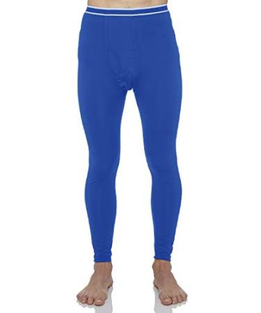 Rocky Men's Thermal Bottoms (Long John Base Layer Underwear Pants)  Insulated for Outdoor Ski Warmth/Extreme Cold Pajamas Standard Weight Large  Blue - Standard Weight