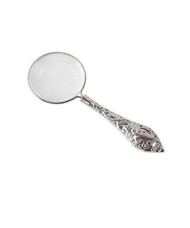 Glass Glass 4 Times Reading Magnifier Metal Handle Child Student European and American Ste Carry HD Zoom Enlarged Mirror Magnifier for Reading Made in China