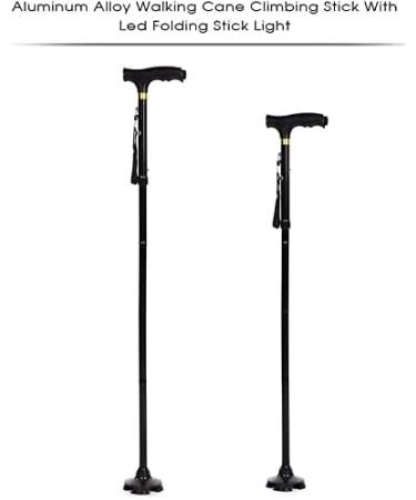 Canes Folding Cane with Led Li Aluminum Alloy Adjustable Walking Stick with Stable and Rubber Base for Men Women and Elders Star of Light - Buy Online on GoSupps.com