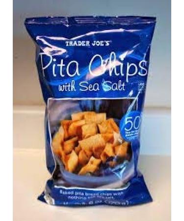 Trader Joe's Pita Chips with Sea Salt - 1 Pack | Fresh Snack Option - Buy Online on GoSupps.com