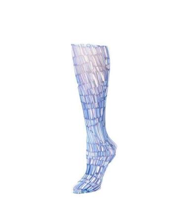 Red Moby Celeste-Stein-CMPS-2-2124 Womens 15-20 mmHg Compression Sock - Pylon Blue
