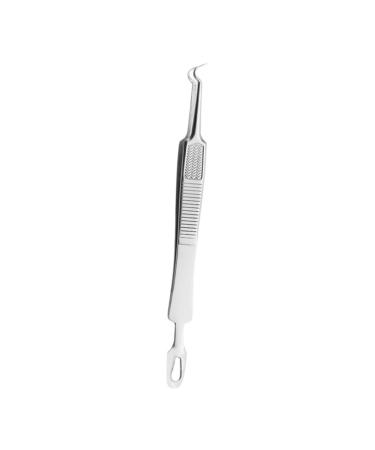 CANIGHT 3pcs Clip Pimple Remover Whiteheads Removal Zit Popping Tool Blackheads Silver Stainless Steel