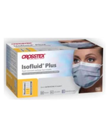 Crosstex CR-GPLUSBL Isofluid Plus Earloop Mask Blue (Pack of 50)