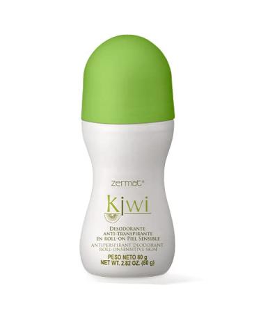 Zermat Deodorant Women and Men Kiwi Roll-On Deodorant for Sensitive Skin Roll-On 24 h Antiperspirant 2.82 Oz.