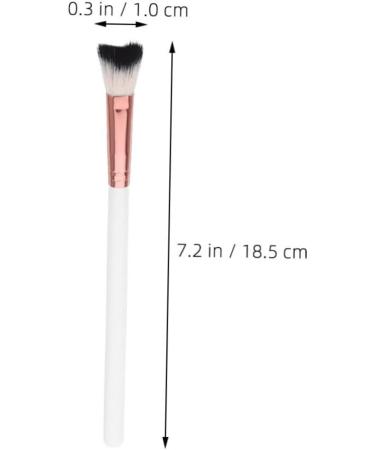 FRCOLOR Fish Tail Brush Highlighter Blush Brush Foundation Brush Portable Nose Brush Contour Brush Women Makeup Tool Woman Makeup Brush Powder Brush Makeup Brushes Nose Shadow Brush White 18.50X1.00X1.00CM White - Buy Online on GoSupps.com