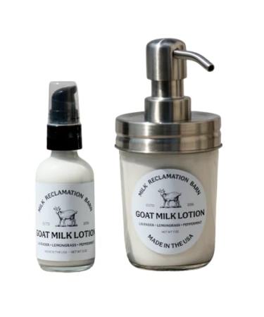 Lavender Peppermint Goat Milk Pump Lotion 7 Oz Skin Care Moisturizer