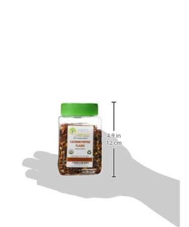Indus Organics Cayenne Pepper Flakes (40,000 SHU) - 4 Oz Jar | Premium Grade, High Purity, Freshly Packed - Buy Online on GoSupps.com
