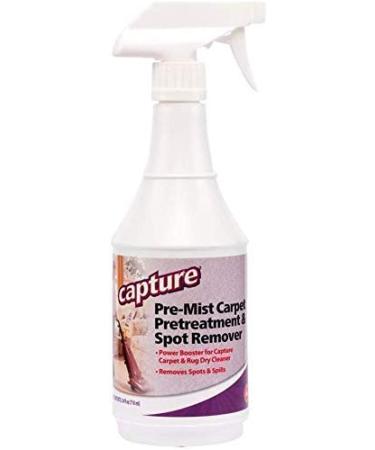 Capture Pre-Mist Soil Release for Carpet Dry Cleaner - Carpet Cleaning Pre Spray - Loosen Juice, Coffee & Wine Spill and Tough Rug Stains Eliminator - Multi-Purpose Cleaning Essentials (24oz)