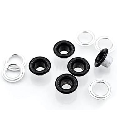 CRAFTMEMORE 100pack 3/16 ID Colored Eyelets Grommets with Washers - Black Aluminum Eyelets for DIY Craft, Shoes, Clothing, Leather, Canvas - Buy Online on GoSupps.com