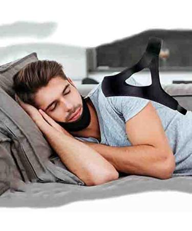 SNOREX Anti Snore Chin Strap - Stop Snoring Aid Provides a Comfortable Sleep Solution as a Natural Support for The Jaw - Premium Adjustable Device Offering Relief for CPAP Mask Users