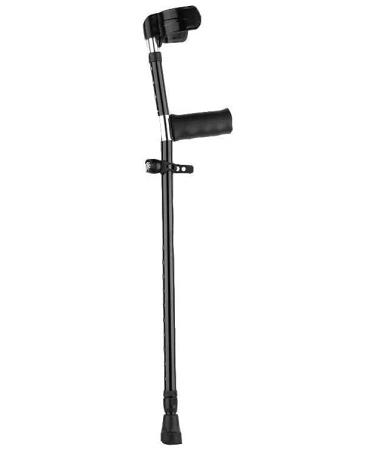Forearm Crutches Adjustable Walking Stick Crutches Adjustable Cane and Handle for Men Ladies Seniors Black and Grey Crutch Lightweight Arm Crutch Journey