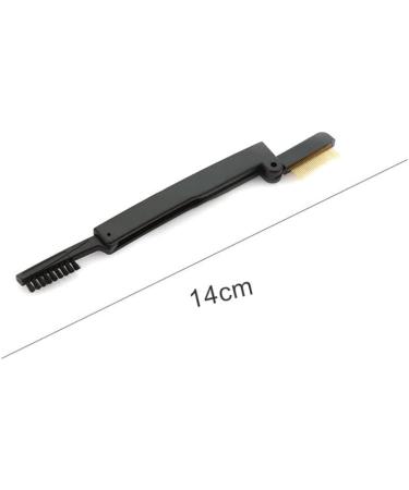 Professional Fashion Make Up Steel Needle Mascara Guide Applicator Eyelash Comb Eyebrow Brush Curler Cosmetic Tool(Double Folding) eyelash brush comb - Buy Online on GoSupps.com