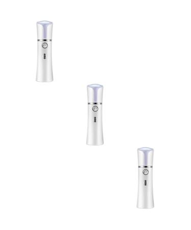 Beavorty 3 pcs Hydrator Usb Cold Humidifier Face Evaporator Charging White Nano Handheld Spray 14.1x4cmx3pcs