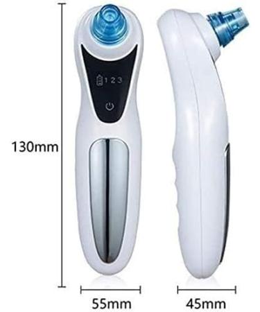 ZQQZEZ Electric Pore Cleaner USB Rechargeable Blackhead Suction Tool 3 Modes Adjustable Angle Blackhead Absorber with LED Display & 4 Suction Heads for Women & Men - Buy Online on GoSupps.com