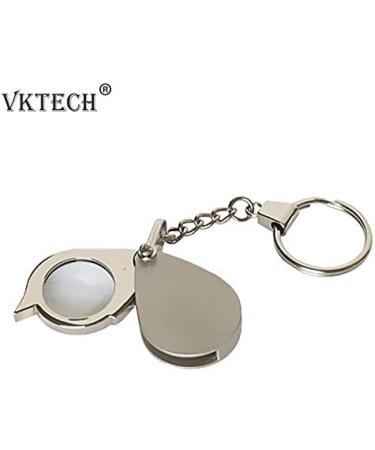 Magnifying Portable 8X Folding Key Ring Glass Magnifier with Key Chain Waterproof Daily Magnifying Glass Loupe Pocket Tool Made in China - Buy Online on GoSupps.com