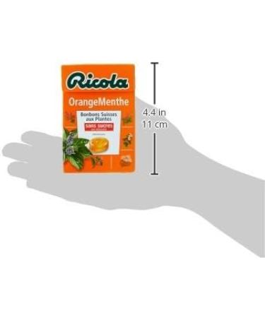  Ricola Ricola Swiss Herbal Sweets Orange and Mint Flavor 50g Box - Buy Online on GoSupps.com
