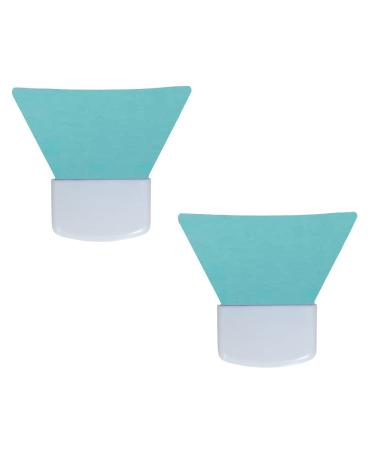 LORMAY Silicone Applicators for Spreading Sunscreen Cream  Body Lotion  Depilatory Paste and Body & Facial Scrub Scream  2 Pcs Large Size Brushes (Mint Green)