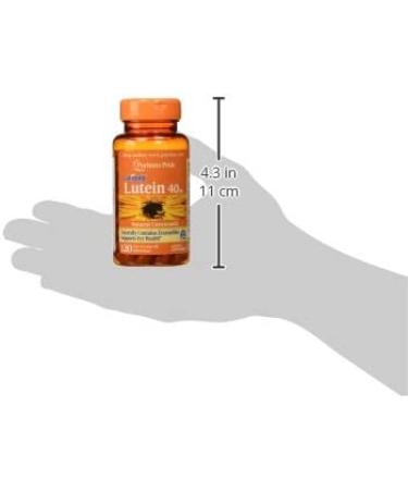 Puritan's Pride Lutein 40mg & Zeaxanthin Softgels - 120 Count for Eye Health - Buy Online on GoSupps.com