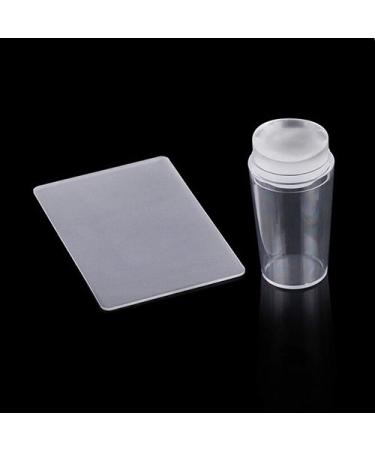 Bodhi2000 Transparent Silicone Nail Art Stamper & Scraper Set - DIY Manicure Tool for Perfect Printing | International Shipping Available - Buy Online on GoSupps.com