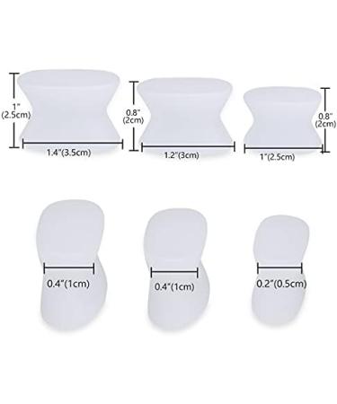 Kimihome 14 Packs Gel Toe Separator - Overlapping Toes, Bunions Relief, Prevent Friction. White - Buy Online on GoSupps.com