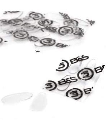 2 pairs (4 pieces) of silicone adhesive nose pads - 4 sizes - height 0.7mm (17mm (2x4))