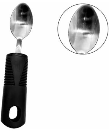 Extra Wide Easy Grip Cutlery Set - Ideal Dining Aid for Elderly and Disabled - 4PCS Black - Buy Online on GoSupps.com
