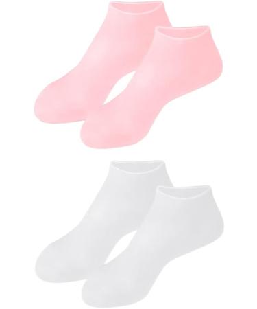 Moisturizing Socks Overnight Spa Cotton Socks Treatment Intensive Repair Dry Cracked Feet White L. - Buy Online on GoSupps.com