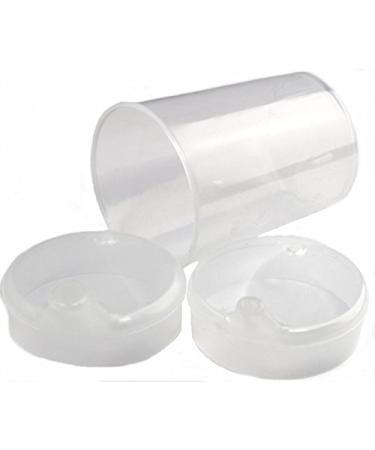 Medi-Inn beak cup 250 ml of practical set: 1 lower part with 2 lids (1 x with opening 12 x 10 mm and 1 x with opening 4 x 4 mm) |transparent